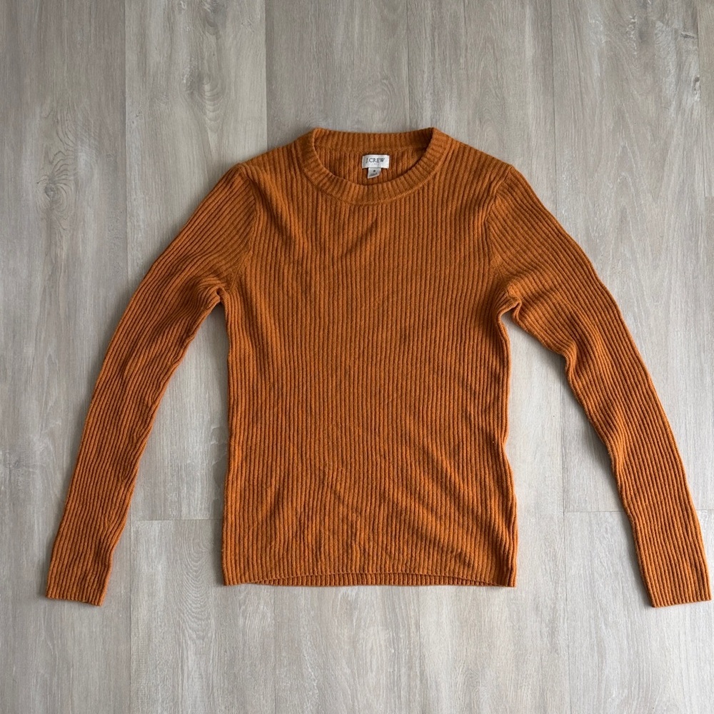 J. Crew Ribbed Crewneck Sweater, Size S